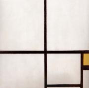 Piet Mondrian Conformation with yellow painting